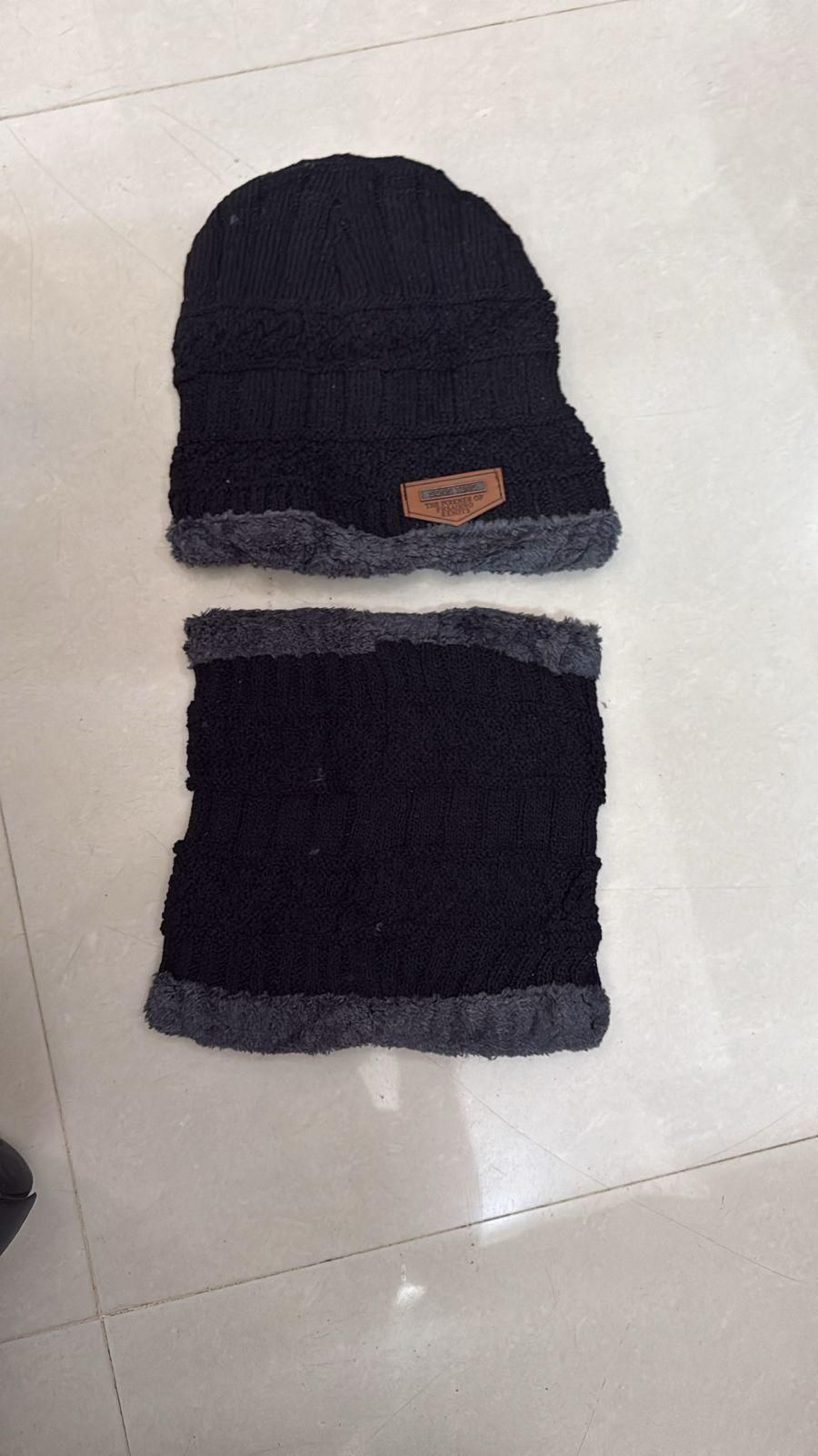 Premium Unisex Woolen Winter Cap & Neck Warmer Set